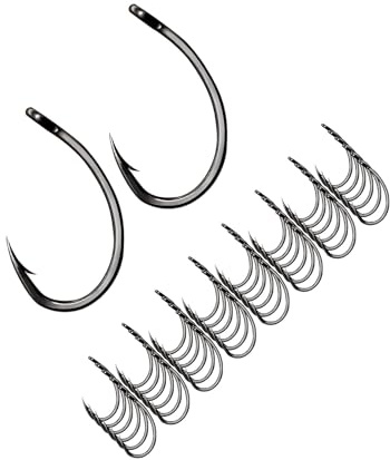 wisoolkic Anzuelos de Acero con Alto Contenido de Carbono para Pesca con Mosca, Juego anzuelos duraderos, Equipo Esencial para Pescadores Principiantes y Profesionales, Ideal