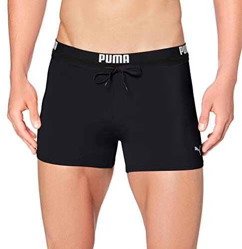 Puma Logo Men's Swimming Trunks Bañador, Negro, XXL para Hombre
