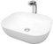 VBChome Waschbecken 50 x 40 Aufsatzwaschbecken aus Keramik Oval Waschtisch Handwaschbecken Aufsatzwaschbecken Waschschale GÄSTE WC