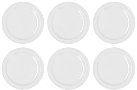 Bidasoa Glacial Ala Estrch Set 6 Platos Llano Porcelana 26cm Porcelana Apto Microondas Apto Frigorífico Apilable