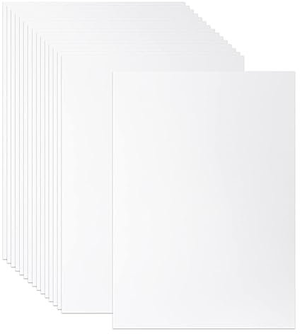 50 Blatt - 250g Papier A4 Weiß, Dicker Karton, 21,0 x 29,7 cm Fotokarton Tonkarton Pappe