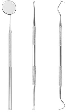SHUBEIEUMI 3 Piezas Kit de Dentista Para Eliminar el Sarro, Dental Cuidado Kit Diente Relleno Reparación Juego Acero Inoxidable, Para Hombres, Mujeres, Niños y Mascota