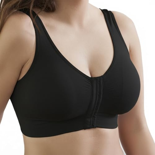 Selene, Reggiseno Donna in Tessuto Anallergico, Senza Ferretto, con Coppe Estraibili e Comoda Chiusura Davanti, Collezione Luisa