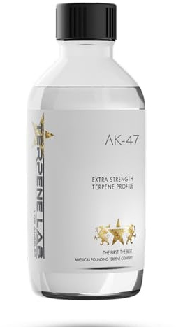 AK-47 Terpene Profile – Sour, Earthy & Floral Aroma – Organic, Strain-Inspired Blend – 1ml Plant-Derived Terpenes with Myrcene, Pinene, Caryophyllene