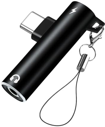 Adattatore e Ricarica per Cuffie USB C - 2 in 1 Adattatore USB C a Jack da 3.5mm Supporta PD Ricarica Rapida per iPhone 16 15 PRO Max iPad Samsung S25 S24 S23, Huawei, XIAOMI, Google Pexl