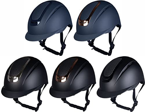 HKM Herren Sydney Reithelm, Schwarz/Rosegold, L