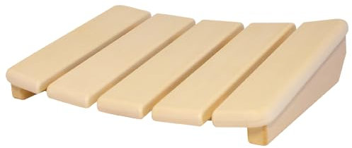 Saunamax Luxus Kopfstütze aus Abachi Holz in gebogener Form