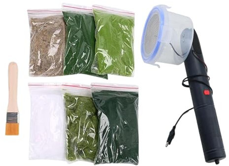 Luwecf Aplicador de Césped Estático, Kits de Accesorios DIY, Máquina de Flocado Electrostático