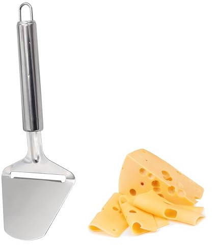 Affettatrice per Formaggio, Affettaformaggio Copenhagen, Raschietto per Formaggi Duri e Affettatiper Formaggi, per Burro, Cioccolato, Formaggio, con Manico in Legno