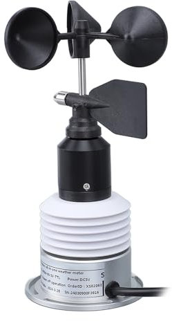 Medidor Meteorológico 5 en 1, Anemómetro Altamente Exacto del Sensor de Velocidad del Viento, Sensor Ligero de la Supervisión de la Velocidad del Viento, Para la Agricultura,