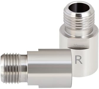 Extensión de pedal de bicicleta, 1 par, de aleación de titanio, 16 mm/20 mm, eje extendido de 16 mm/20 mm, pedal de bicicleta de montaña (plata, 20 mm)