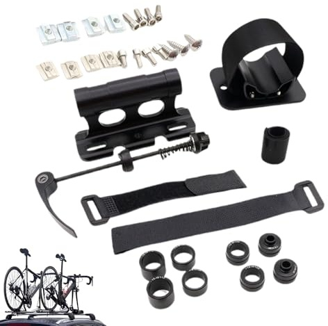 Staffa di montaggio per forcella da bicicletta, supporto leggero con telaio in metallo per riporre oggetti, camion, casa, auto e trasporto
