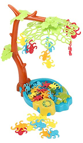 Peosaard Puzzle Toy, 1 Set Monkey Balancing Game Monkey Hanging in a Tree Balancing Toy Paternity Interactive Desktop Toys for Kids, Interactive Desktop Toys