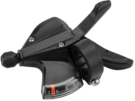Tailcle SL-M315-7 Speed Bike Shifter Right Thumb Gear Shifter Bicycle Shift Lever MTB Mountain Bike Shifter Trigger Shifter Commuter Folding Hybrid Bike Gear Shifter with Gear Indicator