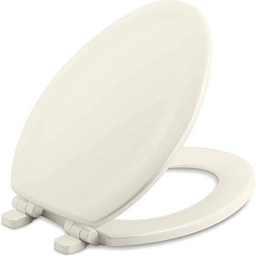Kohler 20466-96 Stonewood Quiet-Close Toilet Seat, Biscuit, Elongated