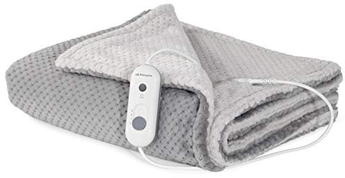 Orbegozo MAH 1750 – Manta térmica, 3 niveles de temperatura, calentamiento rápido, protección contra sobrecalentamiento, apagado automático, 170x100cm, 120 W