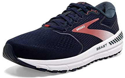 Brooks Herren Beast '20 Sneaker, Pecoat Mitternacht Rot, 42.5 EU