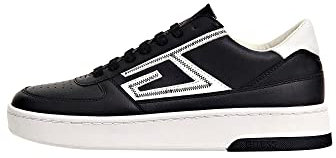 GUESS Herren SILEA Sneaker, Schwarz, 43 EU