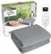 TOPS Electric Blanket Single Heated Underblanket 150 x 80cm, 18-48℃ Heat Settings, 3 Levels of Auto-off Timer, Warm Flannel Bed Warmer, Overheat Protection, Machine Washable