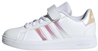 adidas Unisex niños Grand Court 2.0 Shoes Children, Cloud White/Iridescent/Cloud White, 28 EU