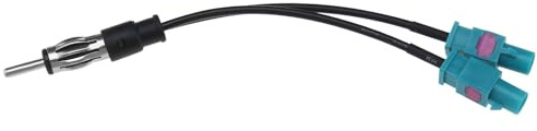 1 Adaptateur Diviseur Dab Prise DIN vers Double Fakra Câble Antenne Autoradio Fakra vers DIN RG174 Compatible avec Seat