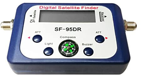 POFET Mini détecteur de signal satellite numérique LCD professionnel avec alarme et alarme pour antennes satellites