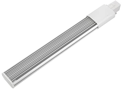 VILLCASE Tubo LED G23 8w 35 Led, Alluminio Pressofuso Bianco