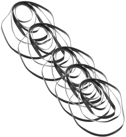 BESPORTBLE 50 pièces Courroies Carrées pour Magnétophone Cassette Courroies Caoutchouc Durables pour Enregistreur Audio Remplacement pour Réparation et Entretien