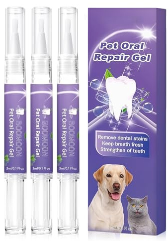 nailpretty 3 Piezas Pet Oral Repair Gel, BolíGrafo para El Cuidado Bucal De Mascotas, PortáTil La Limpieza Dental, BolíGrafo El Aseo Diario De Mascotas, para Gatos Y Perros