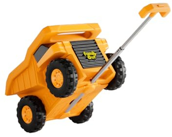 PUQU Monster Truck Design Kids Travel Suitcase Toddler Luggage With Wheels (Yellow)