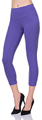 FUTURO FASHION® - Leggings med 3/4-längd – hög midja för en säker passform – LWP34, violett, 38 SE