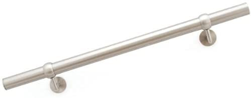 Edelstahl Handlauf 80-250 cm / 2m - Modell Ela (Komplett Set) (120 cm)