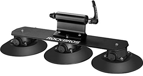 ROCKBROS Porte de Vélo pour Toit Voiture Fixation Ventouse Rouge pour 1 Vélo