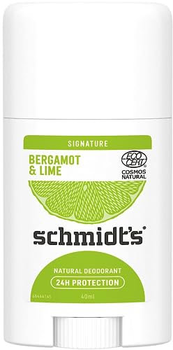 Schmidt´s Natural Deodorant Stick Bergamot + Lime Signature Deostick für langanhaltende Frische, 1 x 40 ml