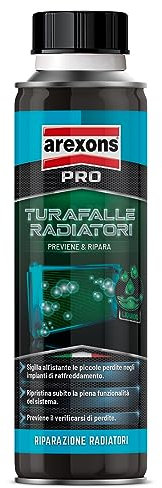 Generico TURAFALLE Liquido per RADIATORI Auto Turafalle radiatore Sigilla perdite radiatore, turafalle per radiatori, Azione preventiva, Glitech Anti corrosione, Monodose, Facile da Usare 300 ML