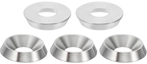 PATIKIL Rondelle a Testa Svasata M8, 5pz Diametro 22mm Altezza 4.5mm in Acciaio Inossidabile 304 Svasato Rondella Bullone Testa Svasata Rondelle Acciaio per Costruzione Industriale