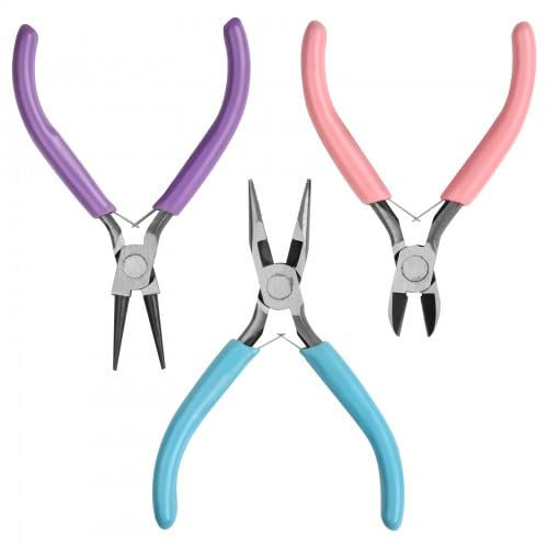 Schmuckzange 3er-Set Kettenzange Piercing Zange Mini Schmuckzangen Set FüR Schmuck-Diy-AnfäNger Halskette Armband Herstellung