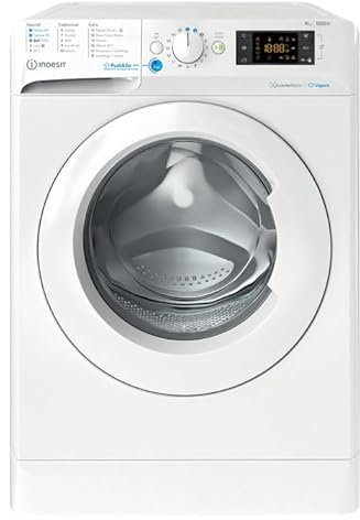 Indesit BWE 91296X WV IT Lavatrice Libera Installazione carica frontale, 9 kg, Classe A, 1150 giri, Bianco, Partenza Ritardata