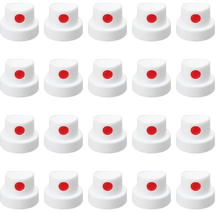 Universal Spray Paint Caps for Spray Can Nozzle,Spray Paint Nozzles Caps, Replacement Spray Paint Caps for Graffiti Art Supplies Spray Paint(20 pcs)