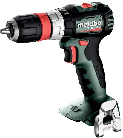 metabo Akku-Schlagbohrschrauber SB 18 L BL Q - 18 V, 65 Nm, 13mm Spannweite - Brushless, LED-Licht, kompakt & leistungsstark für Bohren & Schrauben in Holz, Stahl & Mauerwerk - Mit praktischer metaBOX