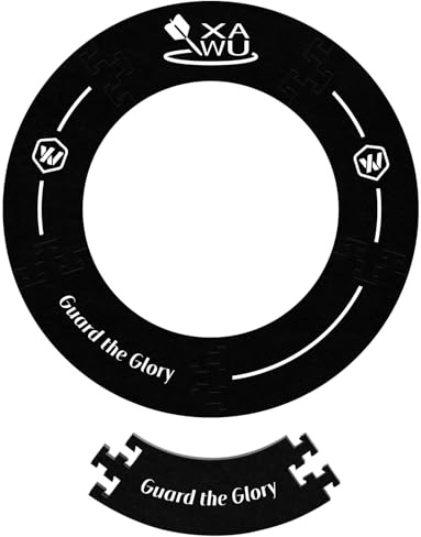 XAWU Anillo envolvente para tablero de dardos, protector de pared duradero de EVA para tablero de dardos estándar de 45 cm, para uso doméstico, bar y exterior, accesorio de dardos fácil de instalar