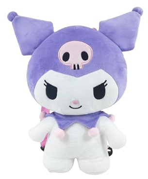 CYPBRANDS - Hello Kitty, Sanrio, Kuromi, Zaino, Peluche, Borse, Personaggio 3D, Colore Viola, Prodotto Ufficiale