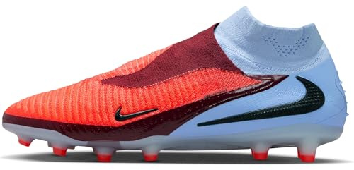 Nike Phantom 6 High Elite Chaussures de Football en Gazon synthétique, Royal Tint Noir Bright Crimson, 41 EU