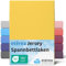 etérea Jersey Spannbettlaken 140x200cm - 160x200cm Gelb bis 25 cm Höhe - 100% Baumwolle Spannbetttuch Oekotex - Bed Sheets Leintuch Bettbezug - Bettlaken 140x200 cm - 160x200 cm - Yellow