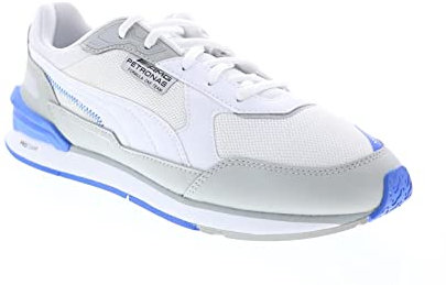 Puma Mafp1 Motorsport-Sneaker für Herren, Schnürschuhe, leger, Grau, Weiß, Weiss/opulenter Garten, 45 EU