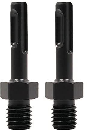 HIGHDRIL Adapter for Core Drill Bit - 2pcs M14 Thread to SDS Plus Shank,Core Drill Bit Adapter - M14 Male Thread to SDS-Plus Shank for Hammer Drill