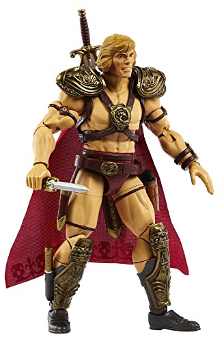 Masters of the Universe Masters del Universo MOTU He-Man Deluxe Figura de acción con accesorios, juguete +6 años (Mattel HLB55)