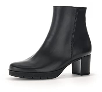 Gabor Damen Ankle Boots, Frauen Stiefeletten,Moderate Mehrweite (G),Kurzstiefel,uebergangsschuhe,schwarz (Mel.),42 EU / 8 UK