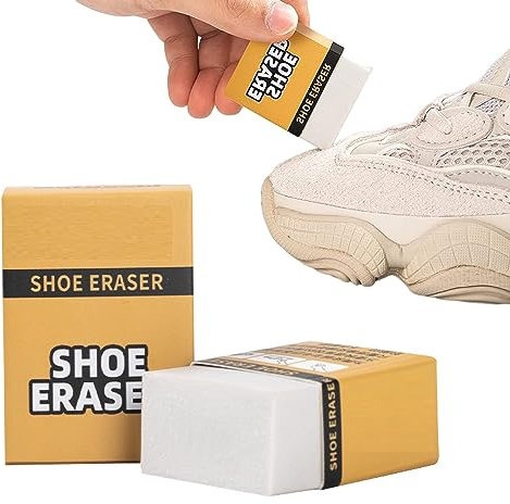 Borradores Limpieza de Zapatos,Goma de Borrar para Zapatos,Esponja Mágica Borrador,Goma Limpiador de Zapatos Blanco,Esponjas Borrador Mágico,2 Bloque de Goma para Cuero,Limpieza y Cuidado del Calzado