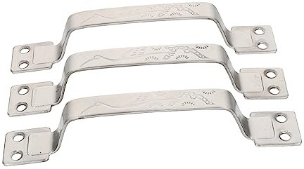 Veemoon 3 Tiradores De Armario Sólidos Para Tabla De Cortar De Cocina Tiradores De Armario De Metal Acabado Plateado Diseño Exquisito Fácil De Instalar